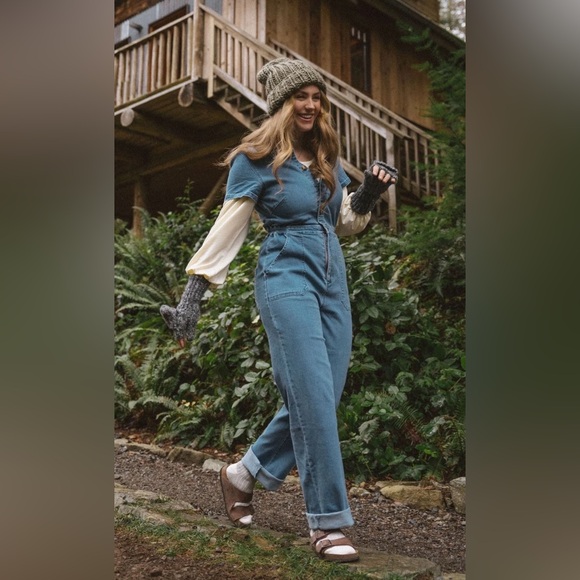 Jackson Rowe Pants - JACKSON ROWE Chalet Denim Playsuit